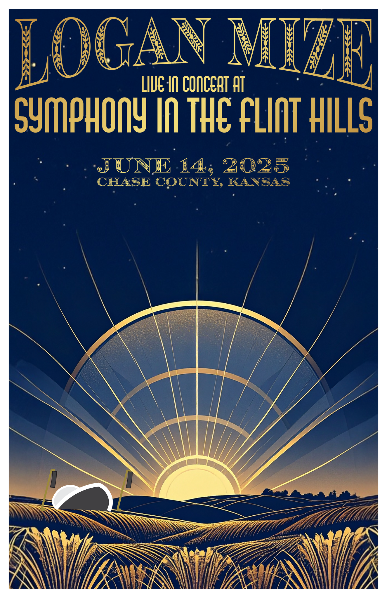 Autographed Symphony in the Flint Hills poster